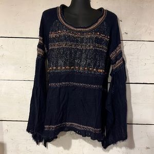 Free People split sleeve sweater